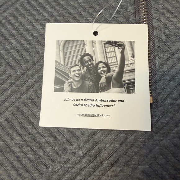 NWT Men's UOUA Grey Zipper Polo SS Golf Shirt Size XL (KB1) - Picture 5 of 7